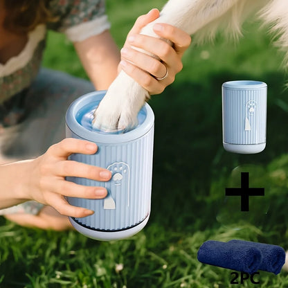 Portable Pet Paw Cleaner Cup Soft Silicone Bristles Dog Cat Feet Washer No Wipe Paw Cleaning Tool for Small Medium Pets 1PC