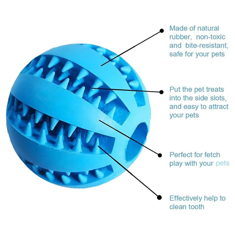 Interactive Treat Dispensing Dog Ball