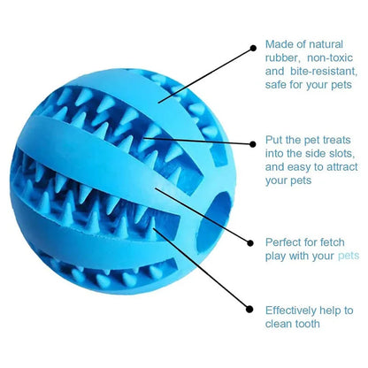 Interactive Treat Dispensing Dog Ball