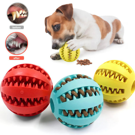 Interactive Treat Dispensing Dog Ball