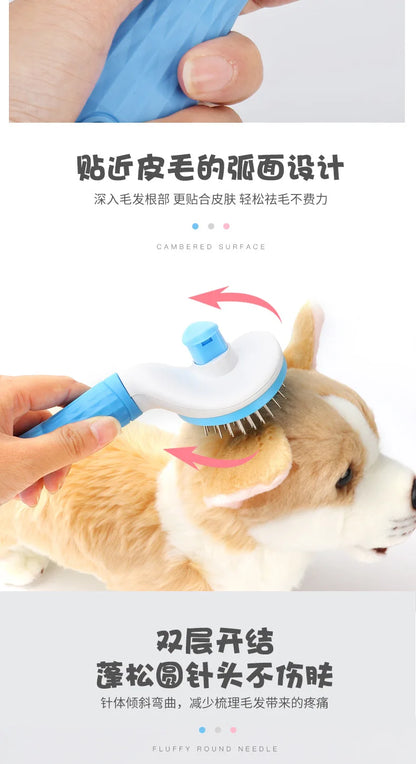 Self-Cleaning Pet Hair Brush