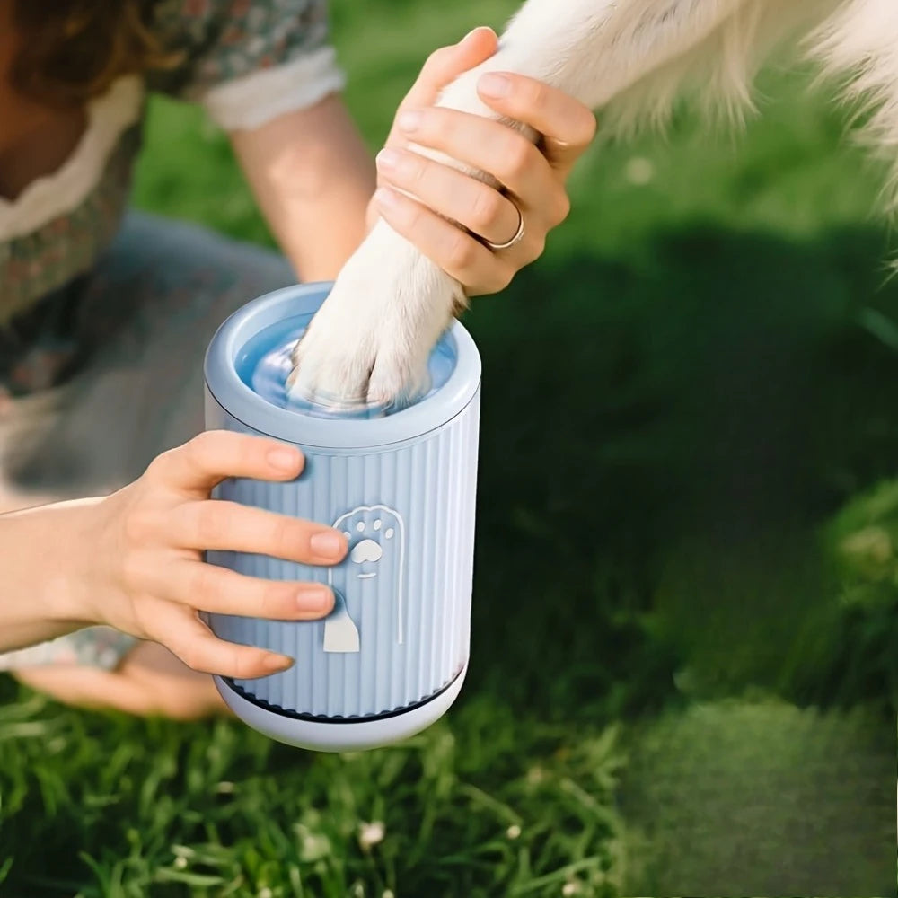 Portable Pet Paw Cleaner Cup Soft Silicone Bristles Dog Cat Feet Washer No Wipe Paw Cleaning Tool for Small Medium Pets 1PC