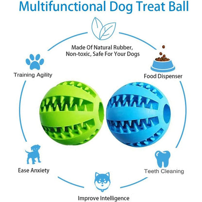 Interactive Treat Dispensing Dog Ball