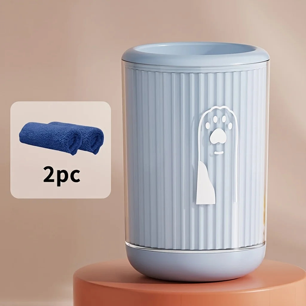 Portable Pet Paw Cleaner Cup Soft Silicone Bristles Dog Cat Feet Washer No Wipe Paw Cleaning Tool for Small Medium Pets 1PC