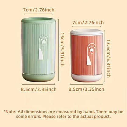 Portable Pet Paw Cleaner Cup Soft Silicone Bristles Dog Cat Feet Washer No Wipe Paw Cleaning Tool for Small Medium Pets 1PC