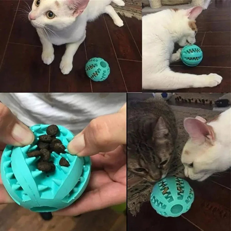Interactive Treat Dispensing Dog Ball